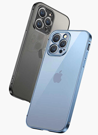 iPhone 13 Pro Uyumlu Zore Gbox Kapak-Gümüş