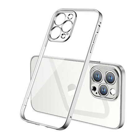 iPhone 13 Pro Max Uyumlu Zore Gbox Kapak-Gümüş