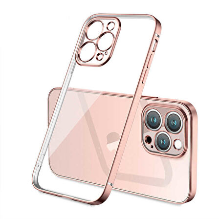 iPhone 13 Pro Max Uyumlu Zore Gbox Kılıf-Gold