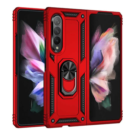 Galaxy Z Fold 3 Kılıf Kamera Koruyucu Manyetik Standlı Tank Koruma Alan Tech