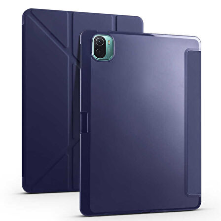 Xiaomi Mi Pad 5 Kılıf Tri Folding Kalem Bölmeli Standlı Kılıf