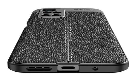 Xiaomi Redmi 10 Kılıf Deri Görünümlü Silikon Kamera Korumalı Üstün Koruma Novatech