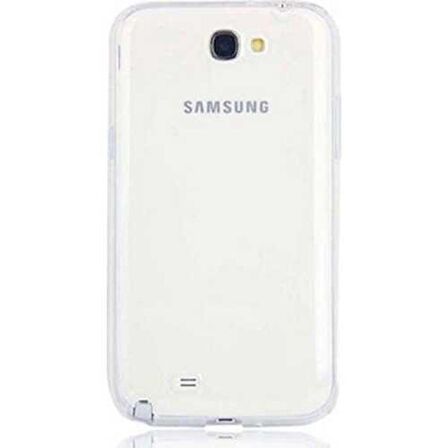 Galaxy Note 2 Uyumlu Zore Süper Silikon Kapak-Renksiz