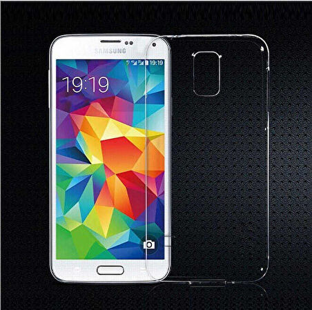 Galaxy S5 İ9600 Uyumlu Zore Süper Silikon Kapak-Renksiz