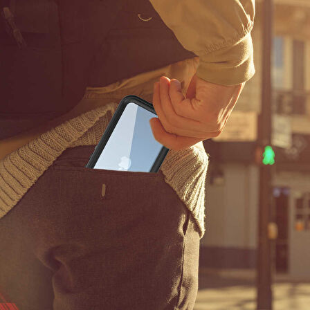 iPhone 13 Pro Uyumlu 1-1 Su Geçirmez Kılıf-Siyah