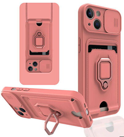 iPhone 13 Uyumlu ​Zore Pelit Kapak-Pembe