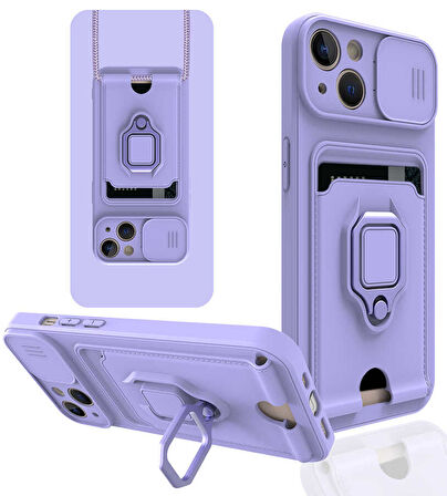 iPhone 13 Uyumlu ​ Pelit Kılıf-Lila