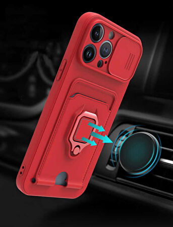 iPhone 13 Pro Uyumlu ​Zore Pelit Kapak-Pembe