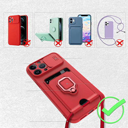 iPhone 13 Pro Max Uyumlu ​Zore Pelit Kapak-Lila