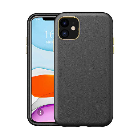 iPhone 11 Uyumlu Zore Natura Kılıf-Siyah