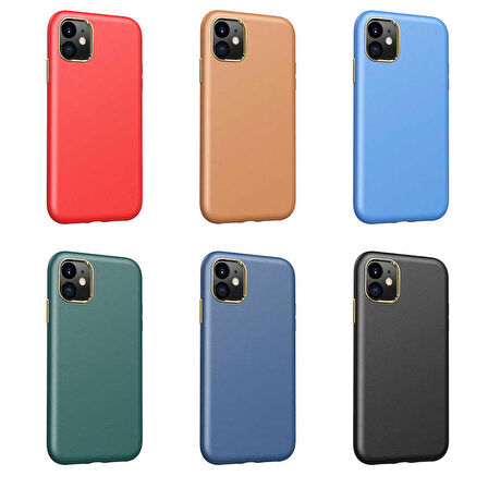 iPhone 11 Uyumlu Zore Natura Kapak-Kahverengi