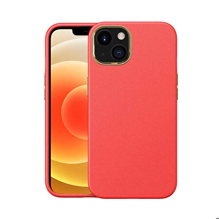 iPhone 13 Mini Uyumlu Zore Natura Kapak-Kırmızı