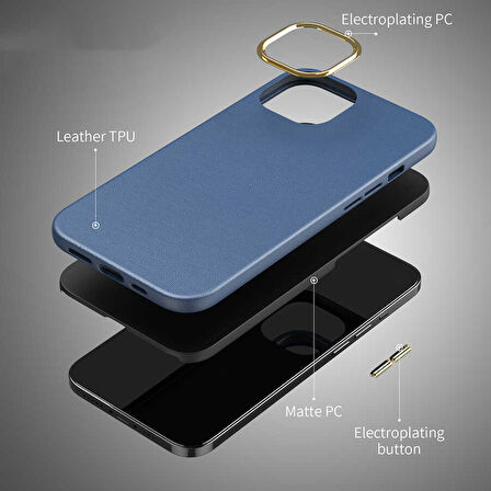 iPhone 13 Uyumlu Zore Natura Kılıf-Mavi