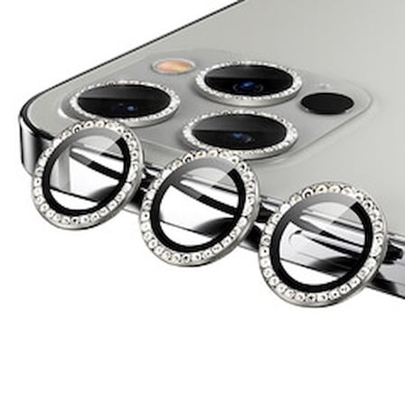 Lexroo iPhone 12 Pro Max Kamera Lens Koruyucu - Gümüş