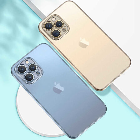iPhone 12 Uyumlu Zore Mat Gbox Kılıf-Gümüş