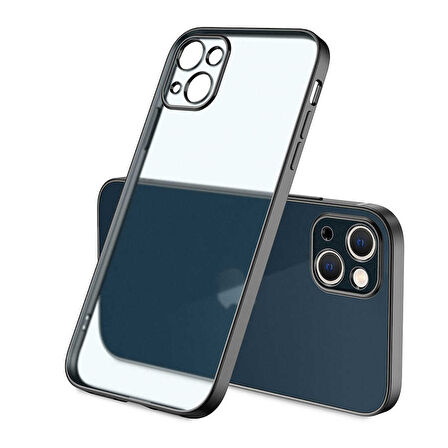 iPhone 13 Mini Uyumlu Zore Mat Gbox Kılıf-Siyah