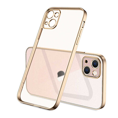 iPhone 13 Uyumlu Zore Mat Gbox Kılıf-Gold