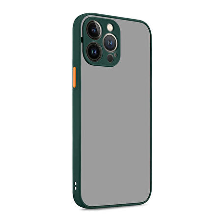 iPhone 13 Pro Uyumlu Zore Hux Kapak-Koyu Yeşil