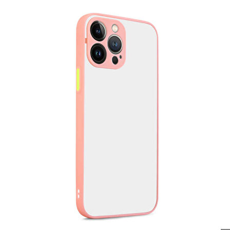 iPhone 13 Pro Uyumlu Zore Hux Kapak-Pembe