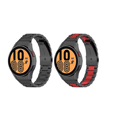 Galaxy Watch 4 44mm 20mm Metal Kordon Dönüştürücü CLO- Gümüş