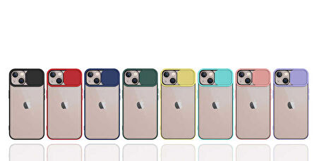 iPhone 13 Mini Uyumlu Zore Lensi Kapak-Sarı