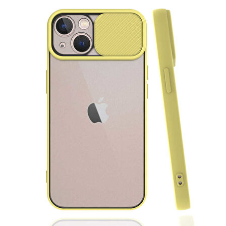 iPhone 13 Mini Uyumlu Zore LNSM-i Kılıf-Sarı