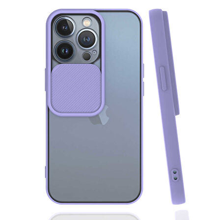 iPhone 13 Pro Uyumlu Zore LNSM-i Kılıf-Lila