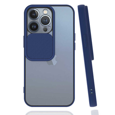 iPhone 13 Pro Uyumlu Zore LNSM-i Kılıf-Lacivert