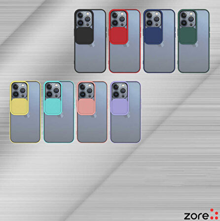 iPhone 13 Pro Uyumlu Zore Lensi Kapak-Turkuaz