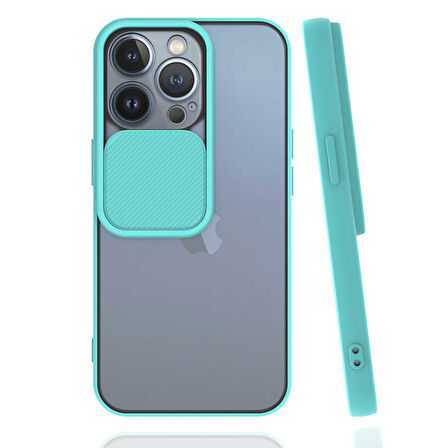 iPhone 13 Pro Uyumlu Zore LNSM-i Kılıf-Turkuaz