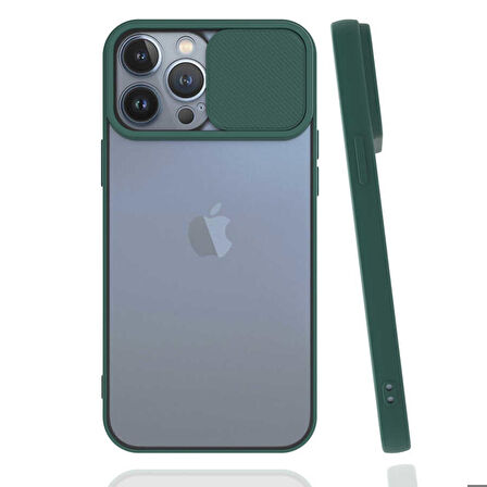 iPhone 13 Pro Max Uyumlu Zore LALTi Kapak-Koyu Yeşil