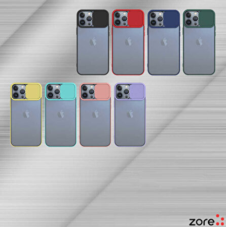iPhone 13 Pro Max Uyumlu Ensueno Lensi Kapak-Turkuaz