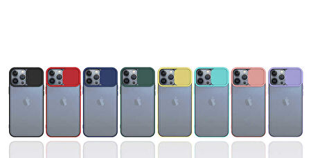 iPhone 13 Pro Max Uyumlu Ensueno Lensi Kapak-Turkuaz
