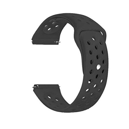 Gear S3 (22mm) KRD-02 Uyumlu Zore Kordon-Siyah