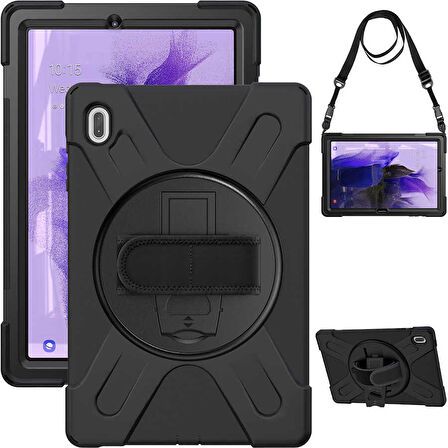 Galaxy Tab S7 FE LTE (T737-T736-T733-T730) ​İNC Defender Tablet Silikon - Siyah