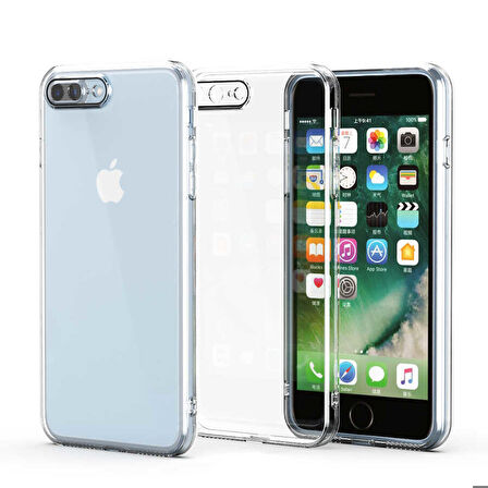 iPhone 7 Plus Uyumlu Zore Fizy Kapak-Renksiz