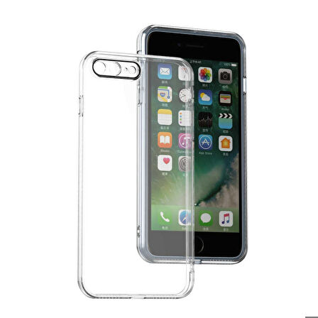 iPhone 8 Plus Uyumlu Zore Fizy Kapak-Renksiz