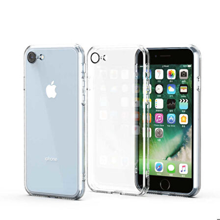 iPhone 8 Uyumlu Zore Fizy Kapak-Renksiz