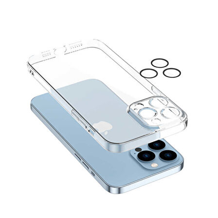 iPhone 13 Pro Max Uyumlu Zore Fizy Kılıf-Renksiz