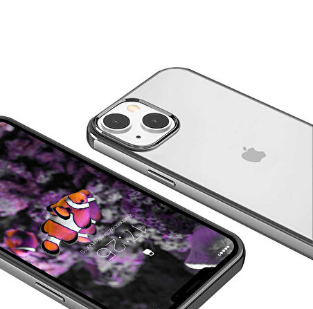 iPhone 13 Mini Uyumlu Zore Pixel Kılıf-Siyah