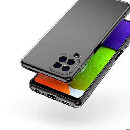 Galaxy M32 Uyumlu Zore Kamera Korumalı Süper Silikon Kapak-Renksiz