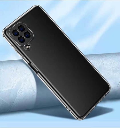 Galaxy M32 Uyumlu Zore Kamera Korumalı Süper Silikon Kapak-Renksiz