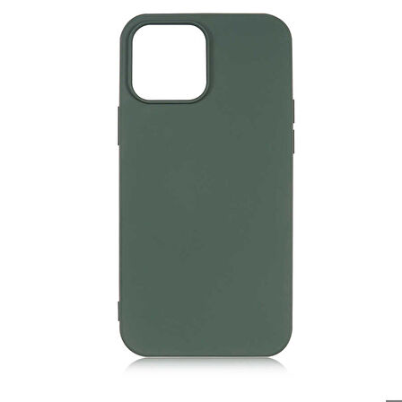 iPhone 13 Pro Uyumlu Ensueno LSR Lansman Kapak-Koyu Yeşil