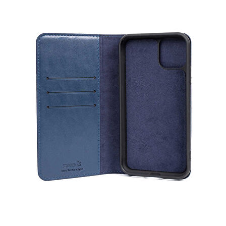 iPhone 13 Pro Uyumlu Zore Multi Cüzdan Kılıf-Lacivert
