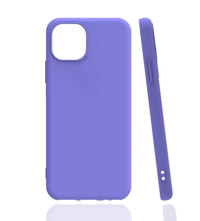 iPhone 13 Pro Max Uyumlu NRTK Biye Silikon-Lila