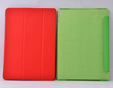 Galaxy Tab S2 8.0 T715  Uyumlu ​ALT Smart Cover Standlı 1-1 Kılıf-Kırmızı