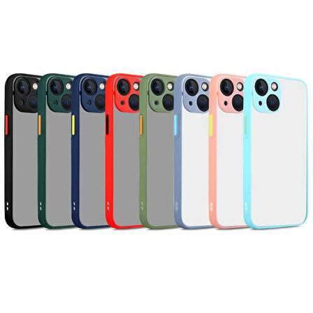 iPhone 13 Mini Uyumlu Zore Hux Kılıf-Turkuaz