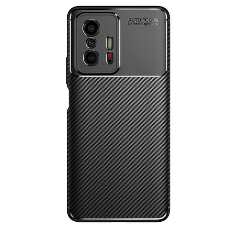 Xiaomi Mi 11T Pro 5G Kılıf Karbon Görünümlü Silikon Kamera Korumalı Üstün Koruma Mobilteam