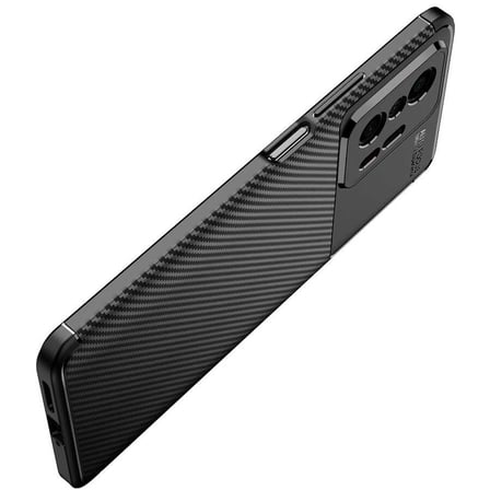 Xiaomi Mi 11T 5G Kılıf Karbon Görünümlü Silikon Kamera Korumalı Üstün Koruma Novatech