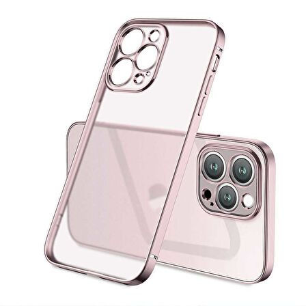iPhone 13 Pro Max Uyumlu Zore Mat Gbox Kılıf-Rose Gold